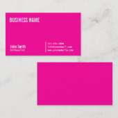 Het elegante van het Neon Roze Visitekaartje van (Voorkant / Achterkant)
