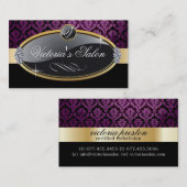 Het elegante Visitekaartje van de Salon (Voorkant / Achterkant)