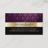 Het elegante Visitekaartje van de Salon (Achterkant)