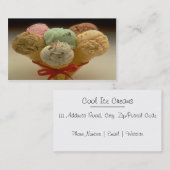 Het elegante Visitekaartje van het Roomijs (Voorkant / Achterkant)