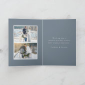 Het elegante Wenskaart van de Foto van de Vakantie Feestdagen Kaart (Binnen)