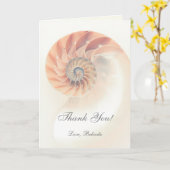 Het elegante Zee Shell dankt u Kaart (Gele Bloem)