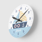 Het elegante ZeevaartThema van de boot van het Ronde Klok (Hoek)