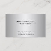 Het elegante Zilver bloeit de Versierd Paars van Visitekaartje (Achterkant)