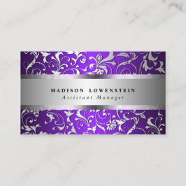 Het elegante Zilver bloeit de Versierd Paars van Visitekaartje