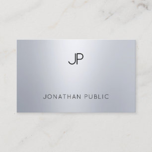 Het elegante Zilver van de Glamour kijkt Modern Visitekaartje