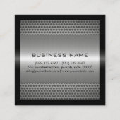 Het Elegante Zilveren Roestvrije Metaal van de Vierkante Visitekaartje (Achterkant)