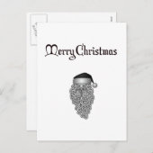 Het elegante zwart-witte briefkaart van de (Voorkant / Achterkant)