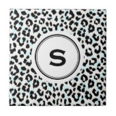 Het elegante zwart-witte monogram van de tegeltje (Voorkant)