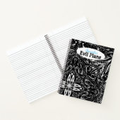 Het elegante zwarte en witte mandala ontwerp werpe notitieboek (Binnen)