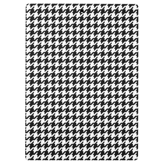 Het elegante zwarte witte monogram van het klembord (Achterkant)