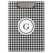 Het elegante zwarte witte monogram van het klembord (Voorkant)