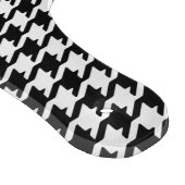 Het elegante zwarte witte monogram van het snijplank (Hoek)