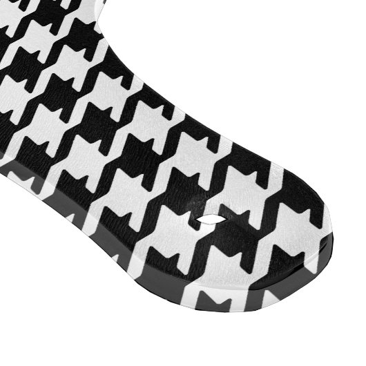 Het elegante zwarte witte monogram van het snijplank (Hoek)