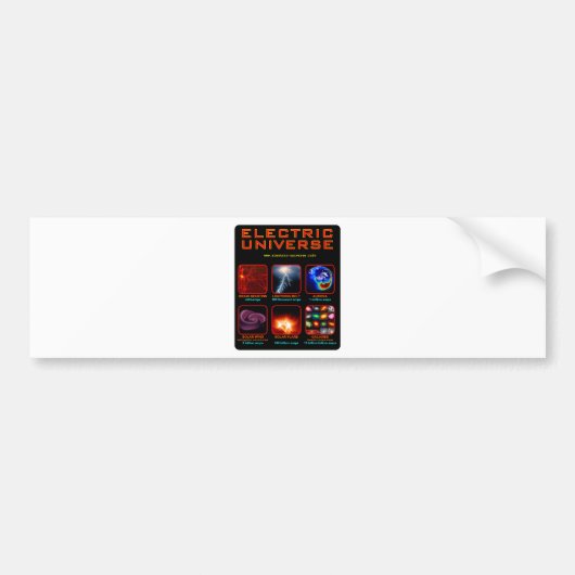 Het elektrische universum bumpersticker (Voorkant)