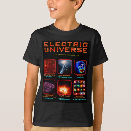 Het elektrische universum t-shirt (Voorkant)