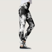 Het elektrolytische zwarte witte dunne driehoeksvl leggings (Rechts)
