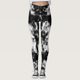Het elektrolytische zwarte witte dunne driehoeksvl leggings