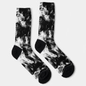 Het elektrolytische zwarte witte dunne driehoeksvl sokken (Rechts)