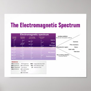 Het elektromagnetische spectrum poster