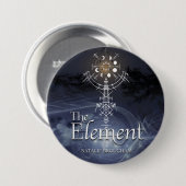 Het Element  Ronde Button 7,6 Cm (Voorkant /achterkant)