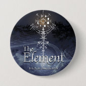Het Element  Ronde Button 7,6 Cm (Voorkant)