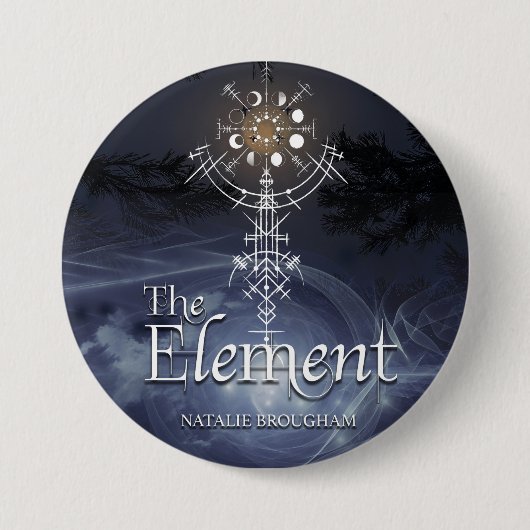 Het Element  Ronde Button 7,6 Cm (Voorkant)