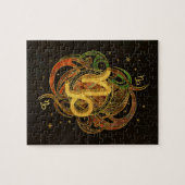 Het element van de Aarde van het Teken van de Legpuzzel (Horizontaal)