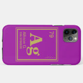Het element van jou! Aangepaste naam Fuscia Period Case-Mate iPhone Case (Achterkant (horizontaal))