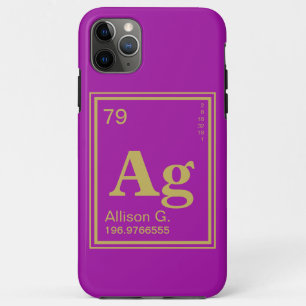 Het element van jou! Aangepaste naam Fuscia Period Case-Mate iPhone Case
