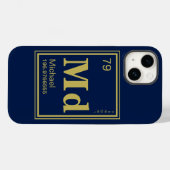 Het element van jou! Aangepaste naam Gold Periodic Case-Mate iPhone Case (Achterkant (horizontaal))