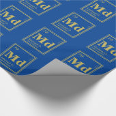 Het element van jou! Aangepaste naam Periodieke Ta Cadeaupapier (Hoek)