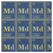 Het element van jou! Gepersonaliseerd goudperiodie Stof (Swatch)