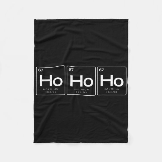 Het Element Van Kerst T-Shirt, Grappig Ho Ho Ho Ca Fleece Deken (Voorkant)