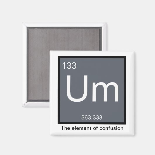 Het element van verwarring - Magnet (Voorkant / Achterkant)