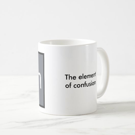 Het element van verwarring - Mok (Voorkant rechts)
