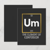 Het element van verwarring T-Shirt Bedankkaart (Voorkant / Achterkant)