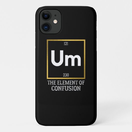 Het element van verwarring T-Shirt Case-Mate iPhone Case (Achterkant)