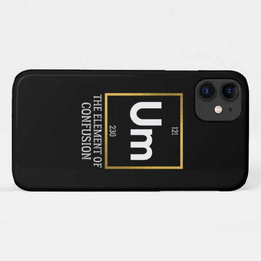 Het element van verwarring T-Shirt Case-Mate iPhone Case (Achterkant (horizontaal))