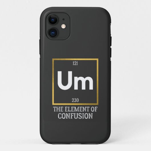 Het element van verwarring T-Shirt Case-Mate iPhone Case (Achterkant)