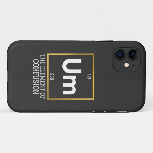 Het element van verwarring T-Shirt Case-Mate iPhone Case (Achterkant (horizontaal))