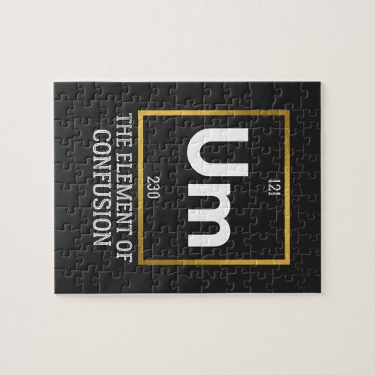 Het element van verwarring T-Shirt Legpuzzel (Horizontaal)