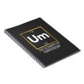 Het element van verwarring T-Shirt Notitieboek (Rechterzijde)