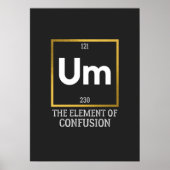 Het element van verwarring T-Shirt Poster (Voorkant)