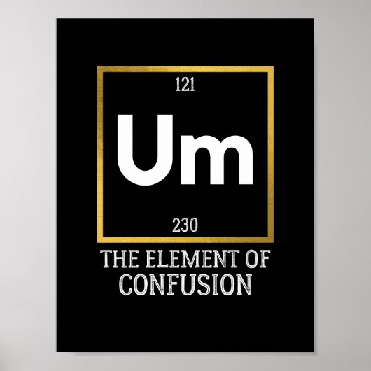 Het element van verwarring T-Shirt Poster (Voorkant)