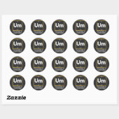 Het element van verwarring T-Shirt Ronde Sticker (Vel)