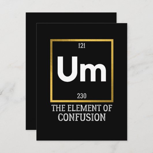 Het element van verwarring T-Shirt Save The Date (Voorkant / Achterkant)