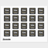 Het element van verwarring T-Shirt Vierkante Sticker (Vel)