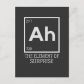 Het element verrassingen briefkaart (Voorkant)