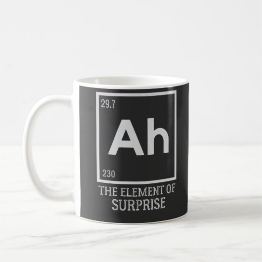 Het element verrassingen koffiemok (Links)